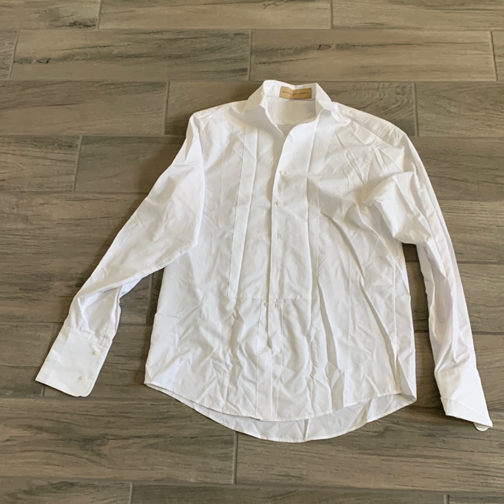 Aya muse x Dani Michelle white button front shirt